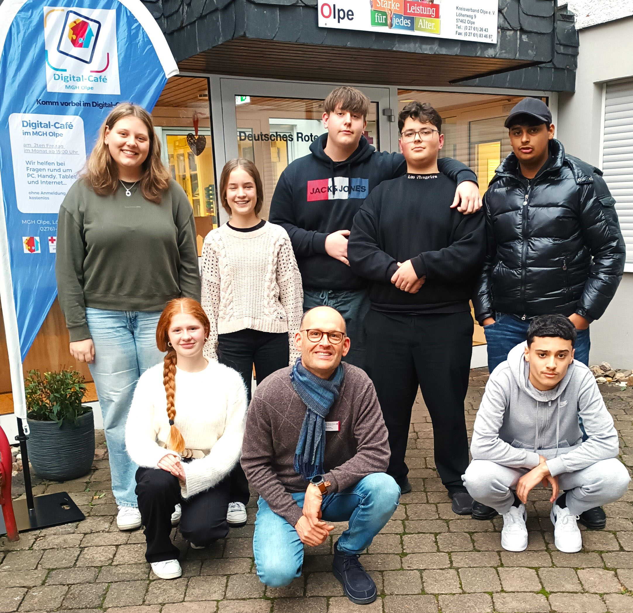 Neue Schüler/innen im Digital Café Olpe