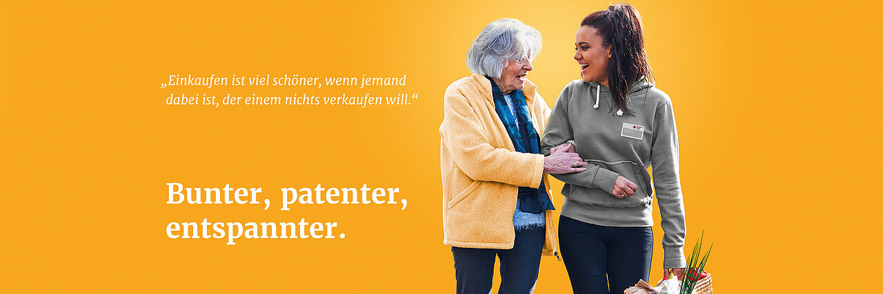 Banner_Einkaufsservice_gelb Einkaufsdienst - zwei Generationen helfen sich beim Einkauf